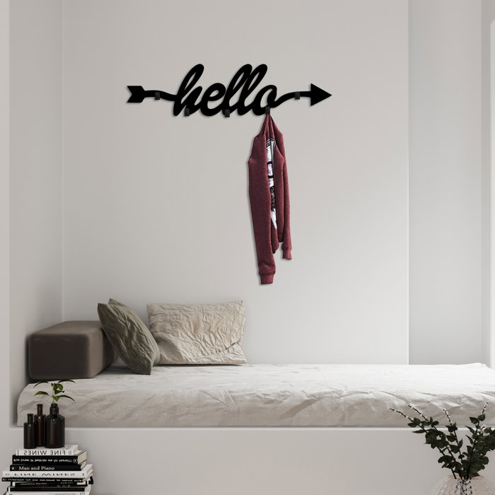 Wallity Gancho de pared metálico negro Wallity Gancho de pared metálico negro
